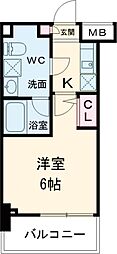 京成押上線 京成立石駅 徒歩3分の賃貸マンション 3階1Kの間取り