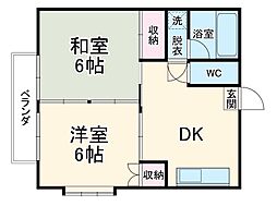間取図画像 2DK