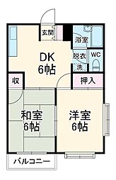 間取図画像 2DK