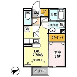 間取図画像 1DK