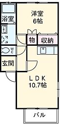 間取図画像 1LDK