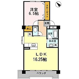 JR東海道本線 岡崎駅 徒歩6分の賃貸マンション 4階1LDKの間取り