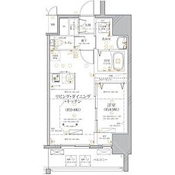 名古屋市営鶴舞線 浅間町駅 徒歩2分の賃貸マンション 11階1LDKの間取り