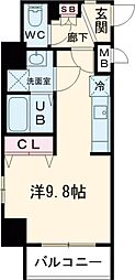 JR総武線 亀戸駅 徒歩9分の賃貸マンション 3階ワンルームの間取り