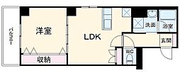 JR東海道本線 安城駅 徒歩7分の賃貸マンション 12階1LDKの間取り