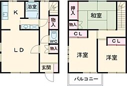 ＫＡＬＭＩＡ 1階3LDKの間取り
