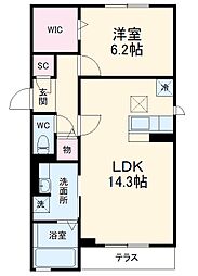 セジュール 1LDKの間取図画像