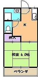 間取図画像 1K