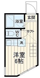 アパート ワンルームの間取図画像