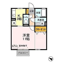 アムルーズ・K 1Kの間取図画像