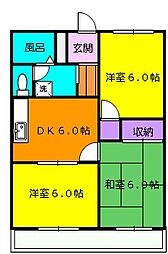 間取図画像 3DK