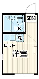 ユナイト横浜ファーストブランチ ワンルームの間取図画像