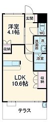 エスタジール 1LDKの間取図画像