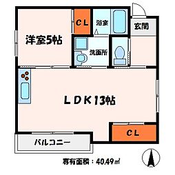 間取図画像 1LDK