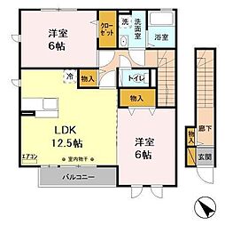間取図画像 2LDK