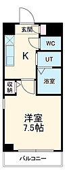 Ｌｉｅｂｅｎ　Ｖｉｌｌａ 2階1Kの間取り