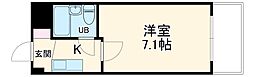 ドール堀田I 1階1Kの間取り