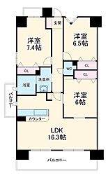 間取図画像 3LDK