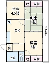 間取図画像 3DK