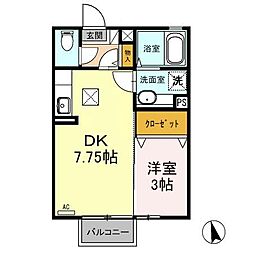 間取図画像 1DK