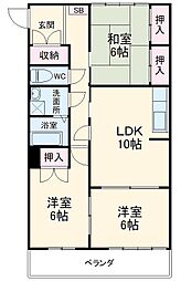 間取図画像 3LDK