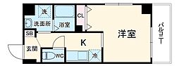 Ｔｈｅ　Ｒｅｓｉｄｅｎｃｅ船橋 7階1Kの間取り