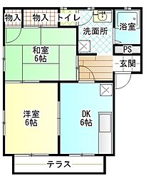間取図画像 2DK