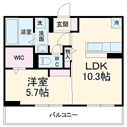 間取図画像 1LDK