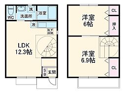 間取図画像 2LDK