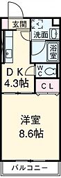 間取図画像 1DK