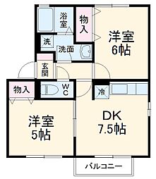 間取図画像 2DK