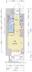 プレサンス東三国駅前グランクラス 1Kの間取図画像