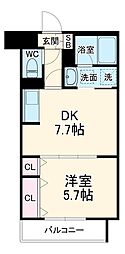 間取図画像 1DK