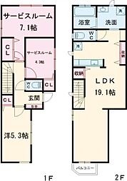 ｋｏｌｅｔ目黒南 1階1SLDKの間取り