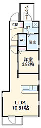 ＤＥＶＥＬＤ大曽根 3階1LDKの間取り