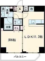 メインステージ北千住VII 4階1LDKの間取り