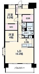 コンフォリア高島平2 4階2LDKの間取り