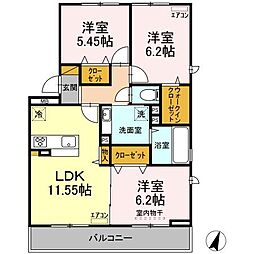 間取図画像 3LDK