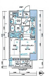 メインステージ大阪NorthGate2 1DKの間取図画像