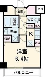 エヌエヌビル 3階1Kの間取り