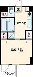 Ｃａｓａ　ｄｅｌ　Ａｋｅｈａｍａ 8階1Kの間取り