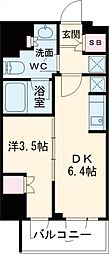 東京メトロ半蔵門線 錦糸町駅 徒歩4分の賃貸マンション 3階1DKの間取り