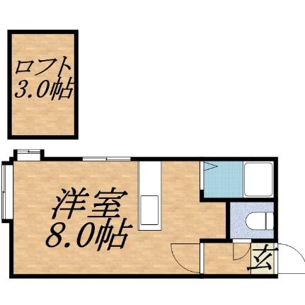 ハイライフ円山 202｜北海道札幌市中央区南三条西２０丁目(賃貸アパート1R・3階・16.32㎡)の写真 その2