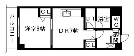 コートロティ宮ヶ丘 407｜北海道札幌市中央区北二条西２８丁目(賃貸マンション1DK・4階・32.00㎡)の写真 その2