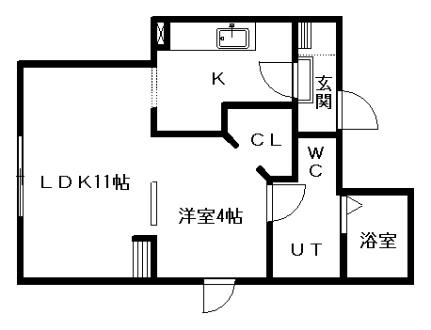 Ｙ’ｓーＳｑｕａｒｅ 2A｜北海道札幌市中央区南八条西９丁目(賃貸アパート1LDK・3階・31.87㎡)の写真 その2