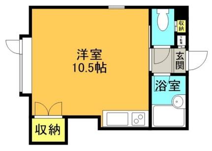 メゾワール裏参道 103｜北海道札幌市中央区南五条西２１丁目(賃貸アパート1R・1階・30.10㎡)の写真 その2