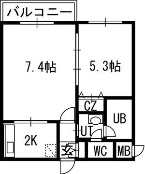 ミュプレ円山公園 00515｜北海道札幌市中央区南六条西２２丁目(賃貸マンション1LDK・5階・32.10㎡)の写真 その2