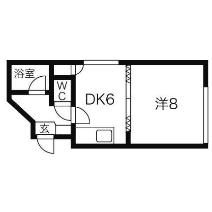 メゾン中島（メゾンナカジマ） 203｜北海道札幌市中央区南十五条西６丁目(賃貸マンション1DK・2階・30.15㎡)の写真 その2