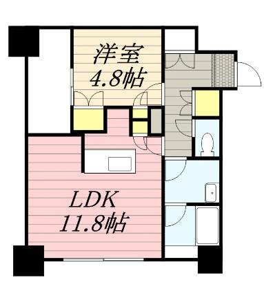 ラフィネタワー札幌南3条 0311｜北海道札幌市中央区南三条東３丁目(賃貸マンション1LDK・3階・44.85㎡)の写真 その2