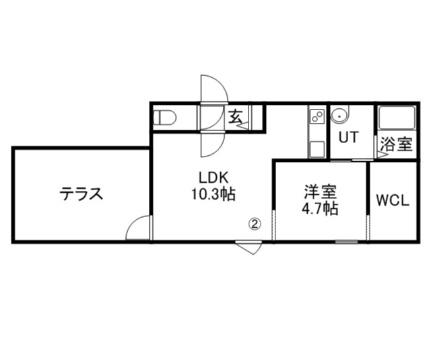 Ｏａｋ行啓（オーク） 102｜北海道札幌市中央区南十四条西７丁目(賃貸マンション1LDK・1階・37.40㎡)の写真 その2